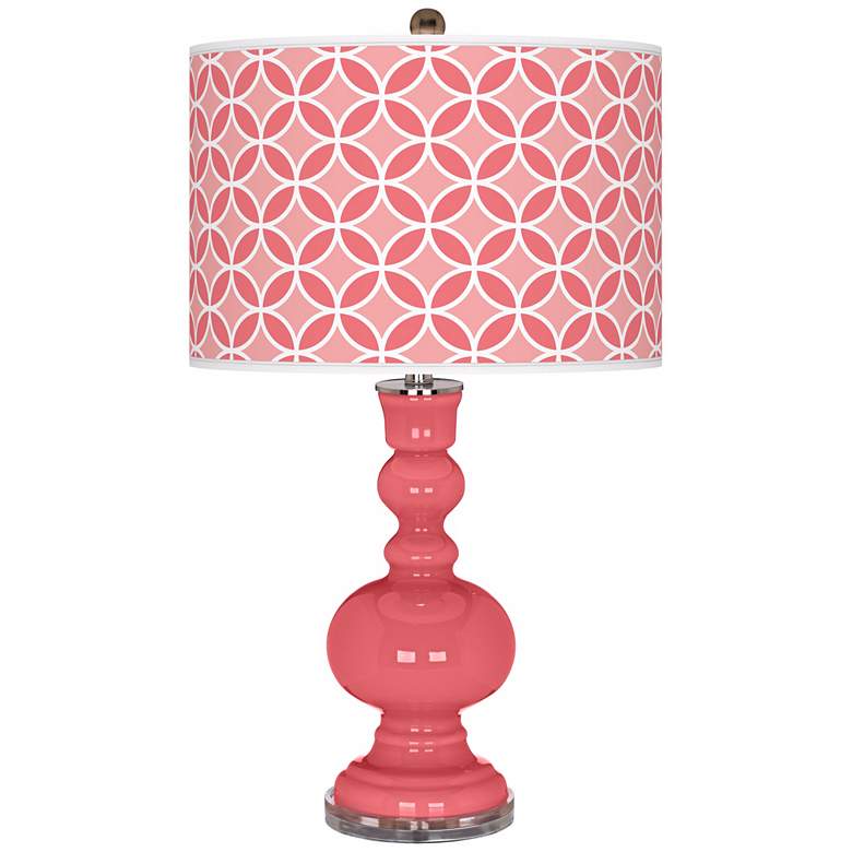 Image 1 Rose Circle Rings Apothecary Table Lamp