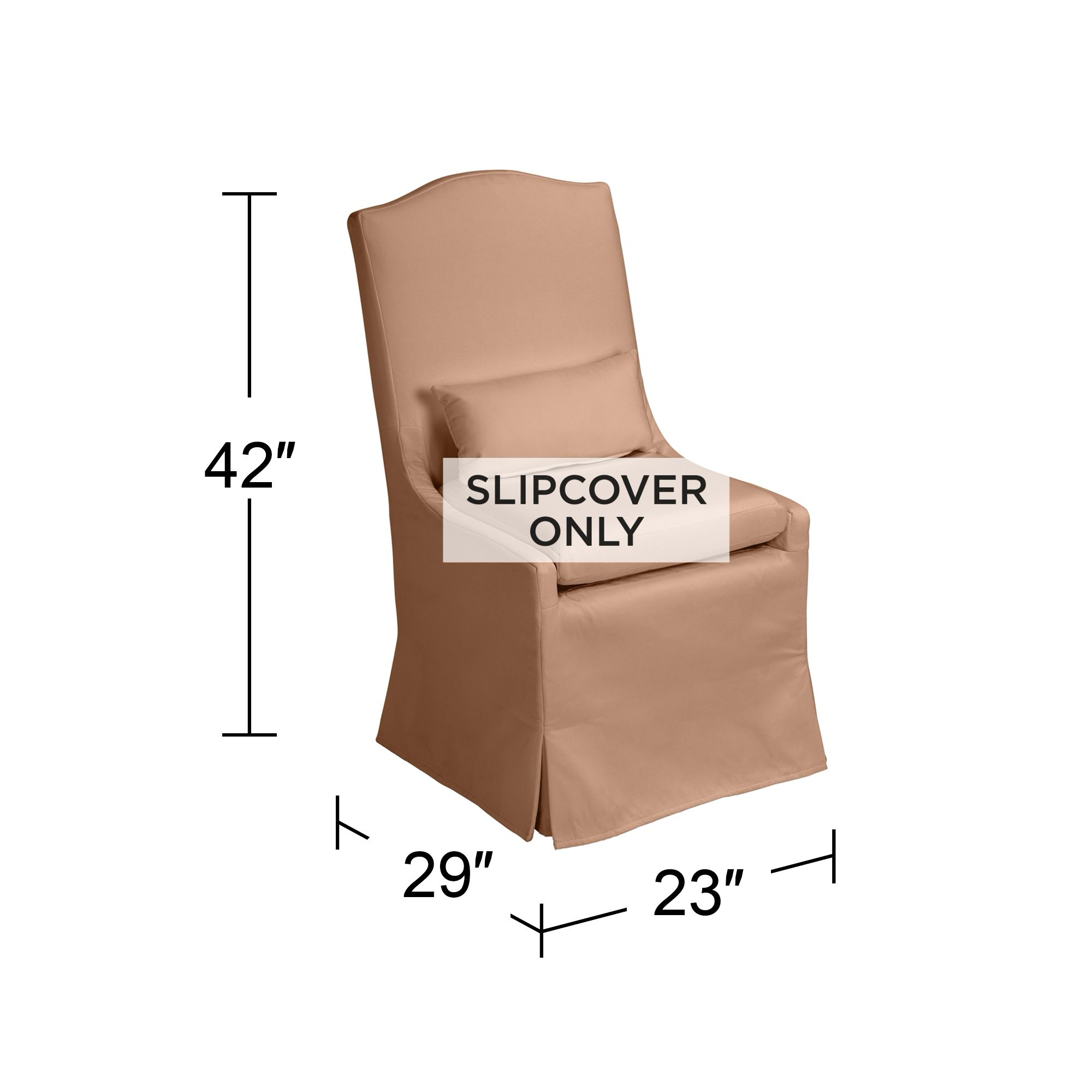 Image 3 Rose Fabric Slipcover for Juliete Collection Dining Chairs more views