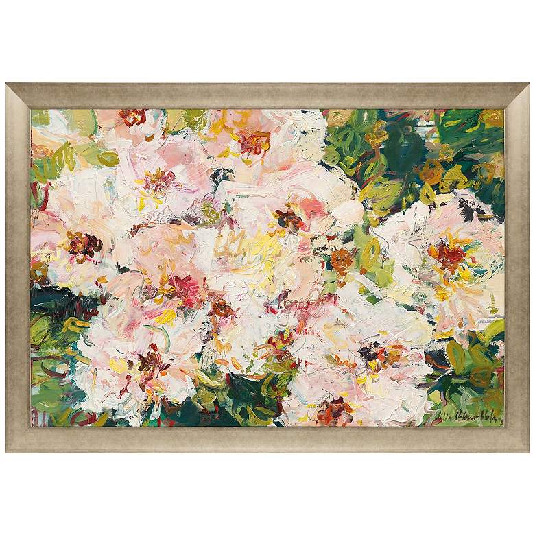 Image 1 Rose Hedge 53"W x 37"H Framed Art