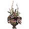 Rose Hydrangea Delphinium 37" High Silk Flower Arrangement