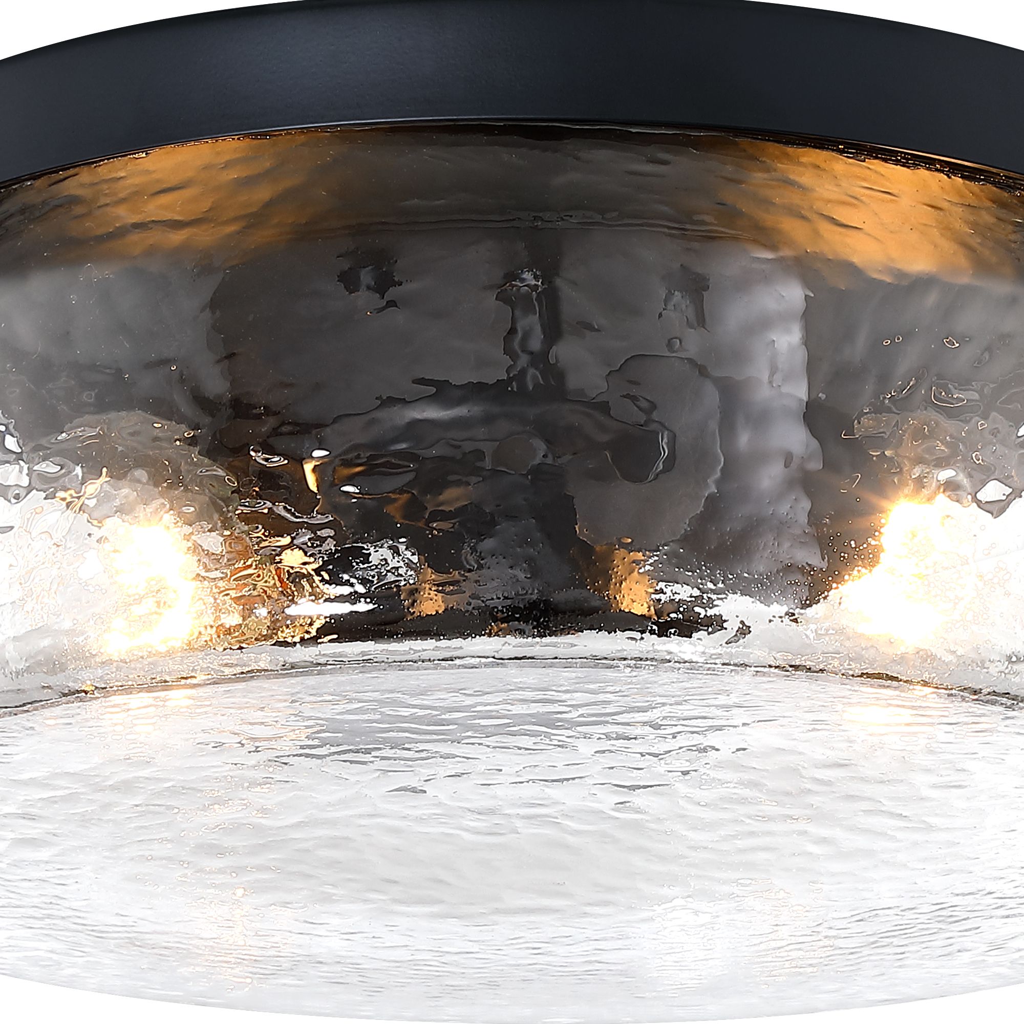 Image 5 Rose Marie 13 in. 2-Light Matte Black Mid-Century Modern Semi Flush Mount more views