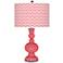 Rose Narrow Zig Zag Apothecary Table Lamp