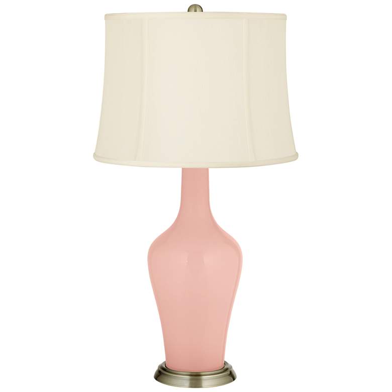Image 2 Rose Pink Anya Table Lamp with Dimmer