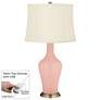Rose Pink Anya Table Lamp with Dimmer