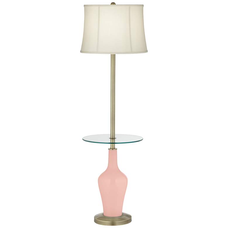 Image 1 Rose Pink Anya Tray Table Floor Lamp