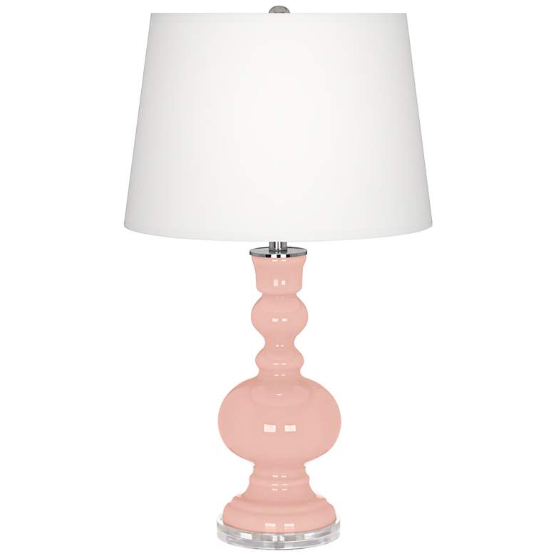 Image 2 Rose Pink Apothecary Table Lamp with Dimmer