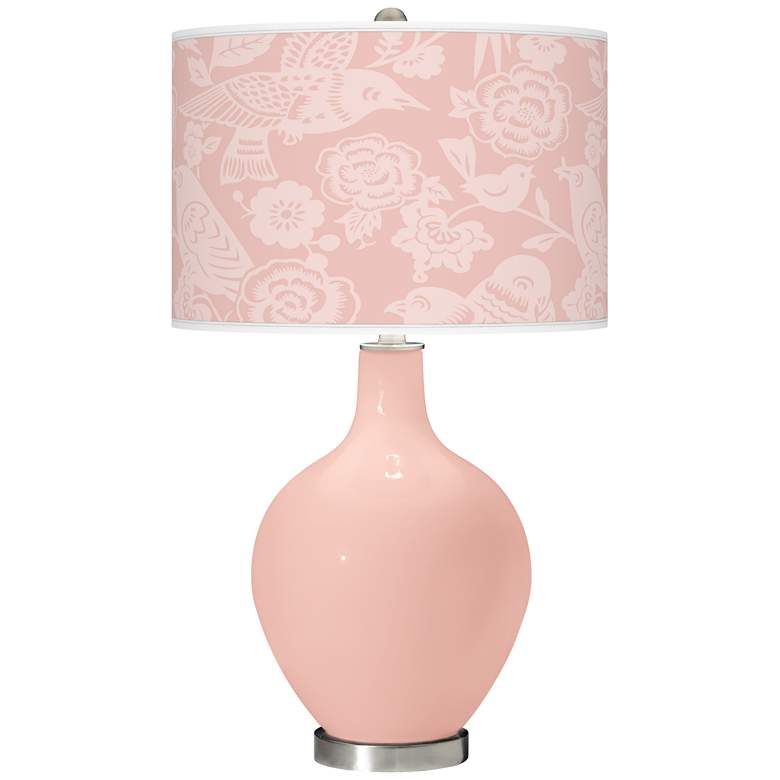 Image 1 Rose Pink Aviary Ovo Table Lamp