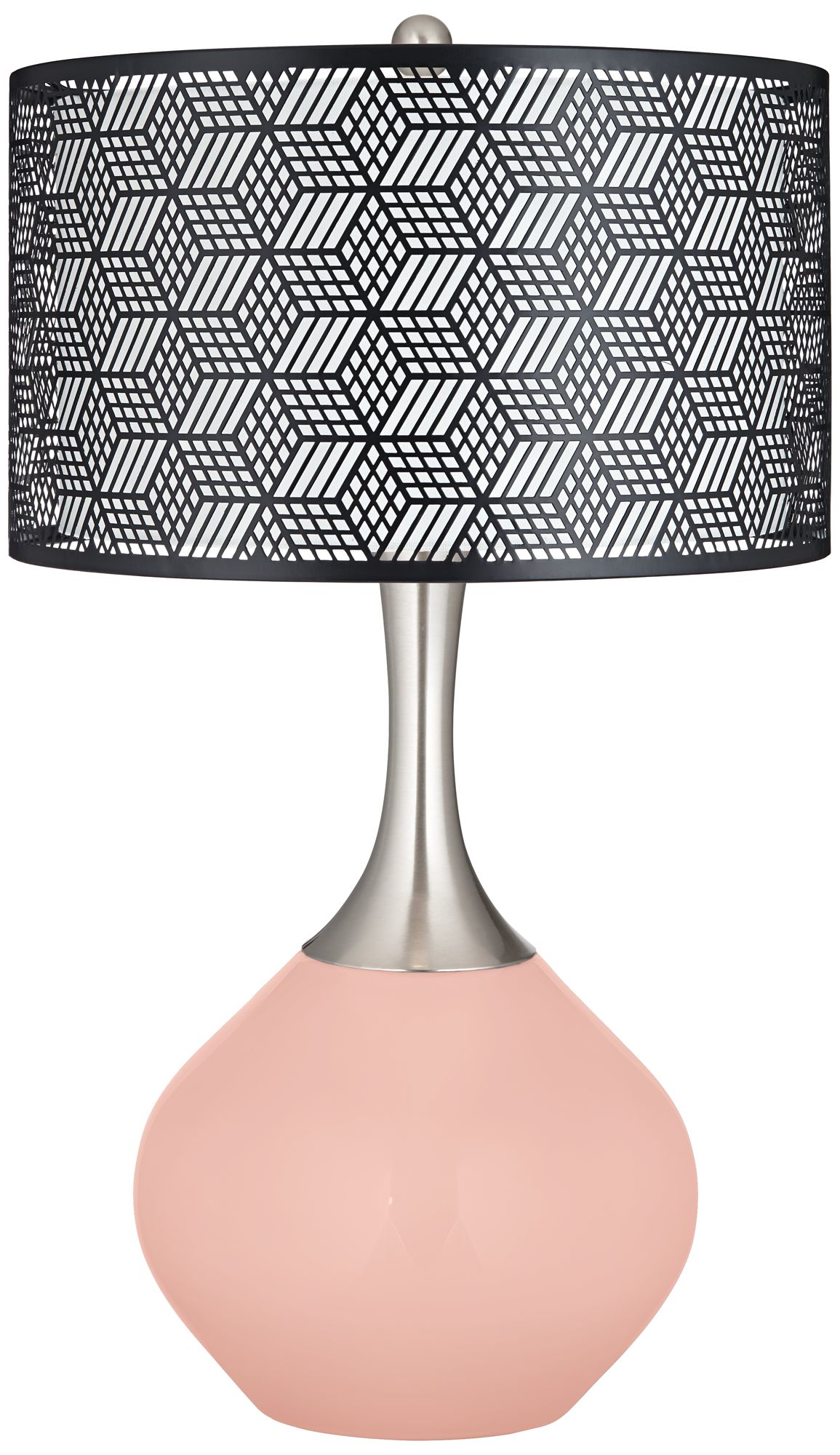 black and pink lamp