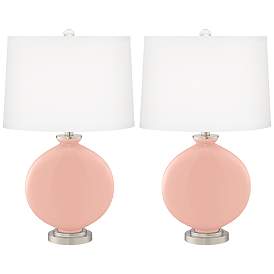 Image2 of Rose Pink Carrie Table Lamp Set of 2