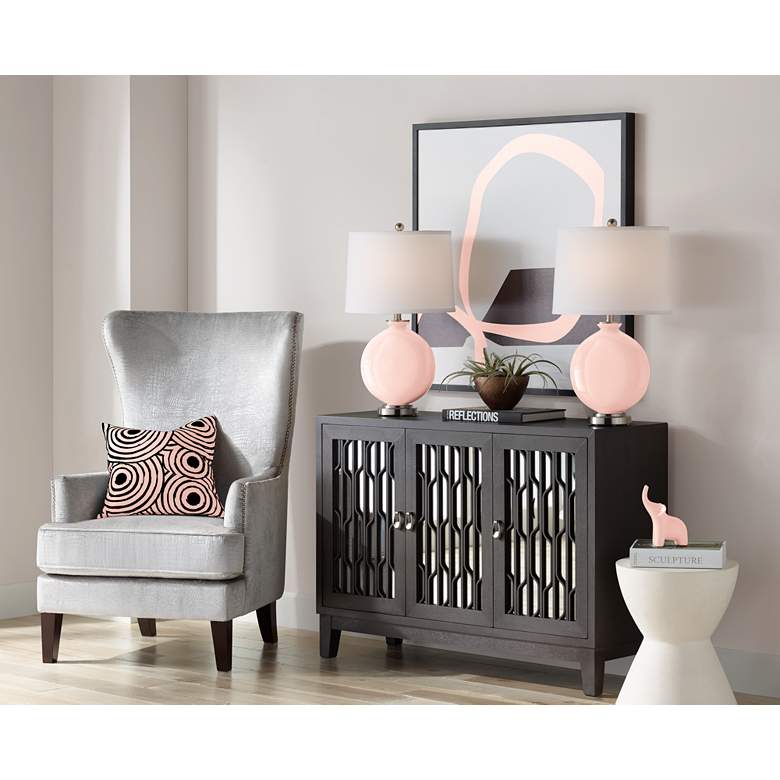 Rose Pink Carrie Table Lamp Set of 2 more views