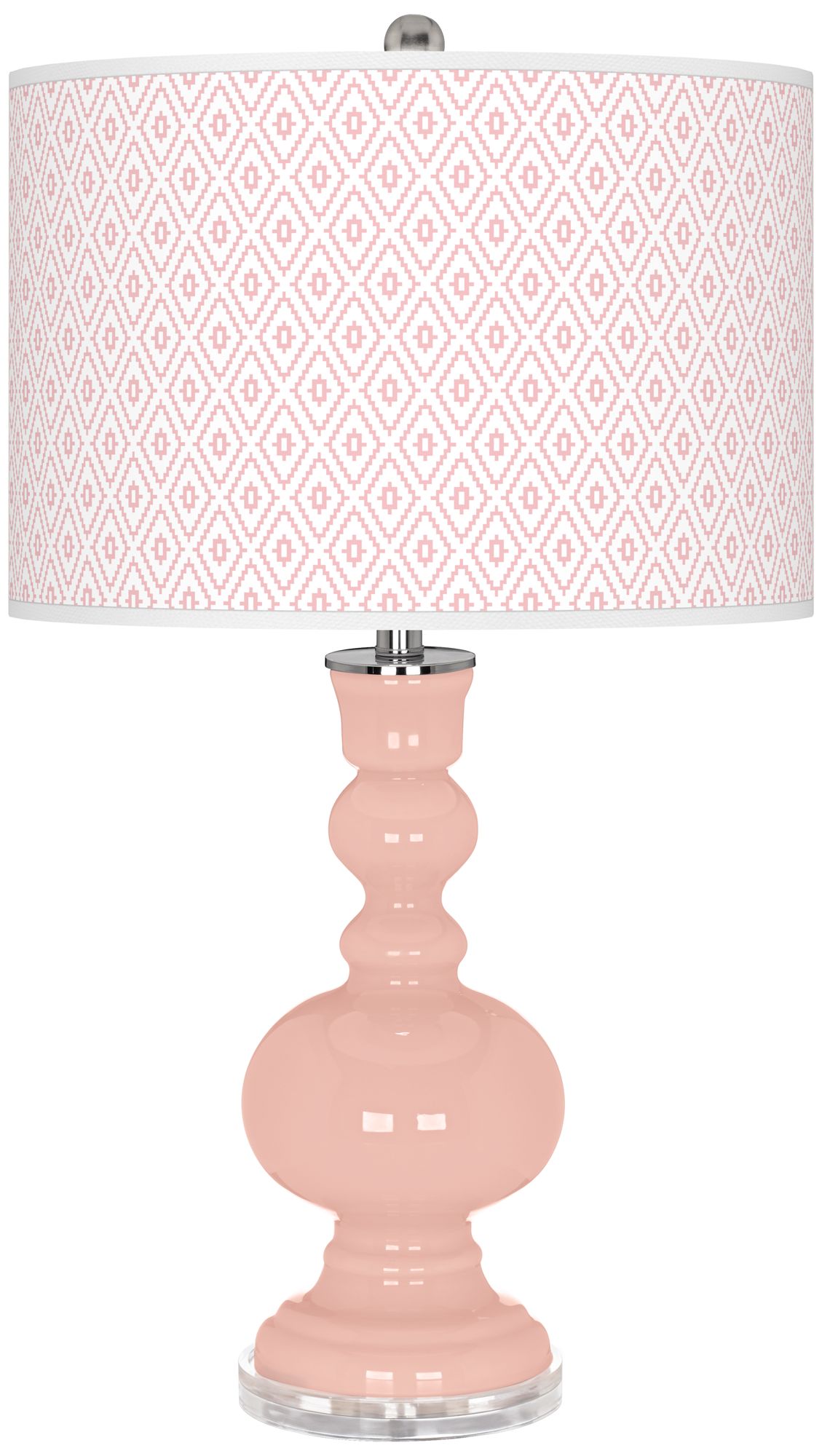 Image Rose Pink Diamonds Apothecary Table Lamp