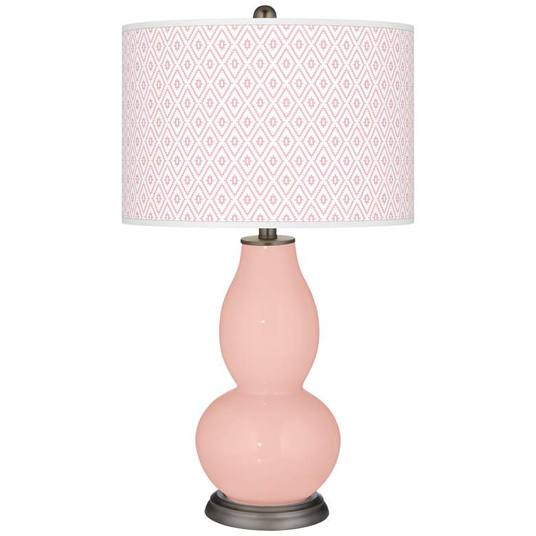 Image 1 Rose Pink Diamonds Double Gourd Table Lamp