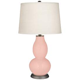 Image2 of Rose Pink Double Gourd Table Lamp