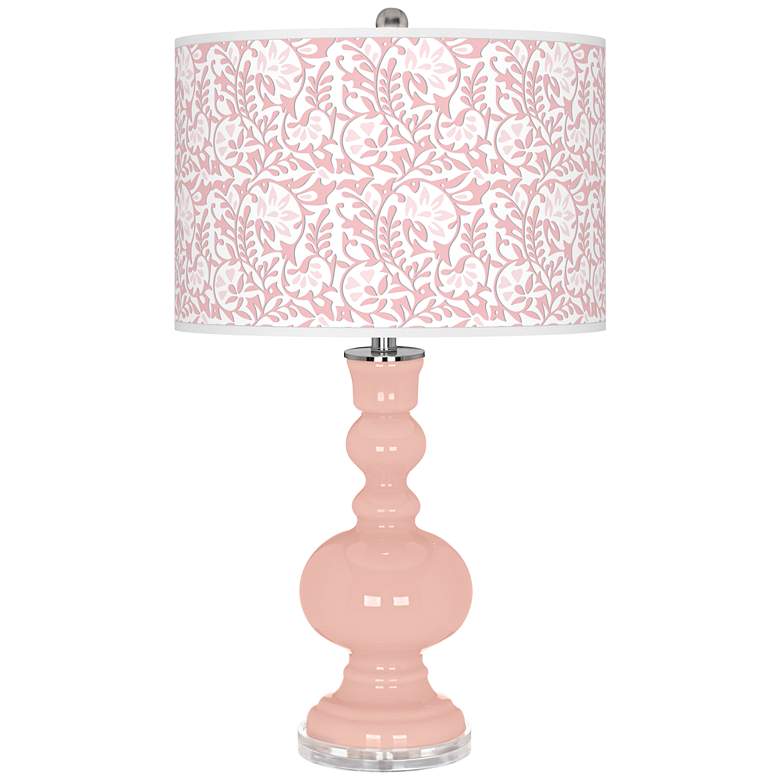 Image 1 Rose Pink Gardenia Apothecary Table Lamp