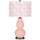 Rose Pink Gardenia Double Gourd Table Lamp
