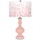 Rose Pink Mosaic Giclee Apothecary Table Lamp