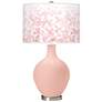 Rose Pink Mosaic Giclee Ovo Table Lamp