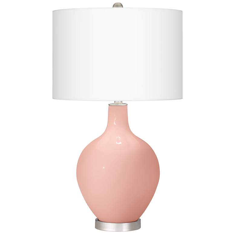 Image 2 Rose Pink Ovo Table Lamp With Dimmer