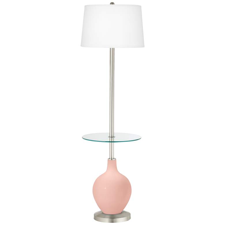 Image 1 Rose Pink Ovo Tray Table Floor Lamp