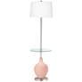Rose Pink Ovo Tray Table Floor Lamp