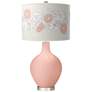 Rose Pink Rose Bouquet Ovo Table Lamp