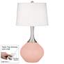 Rose Pink Spencer Table Lamp with Dimmer