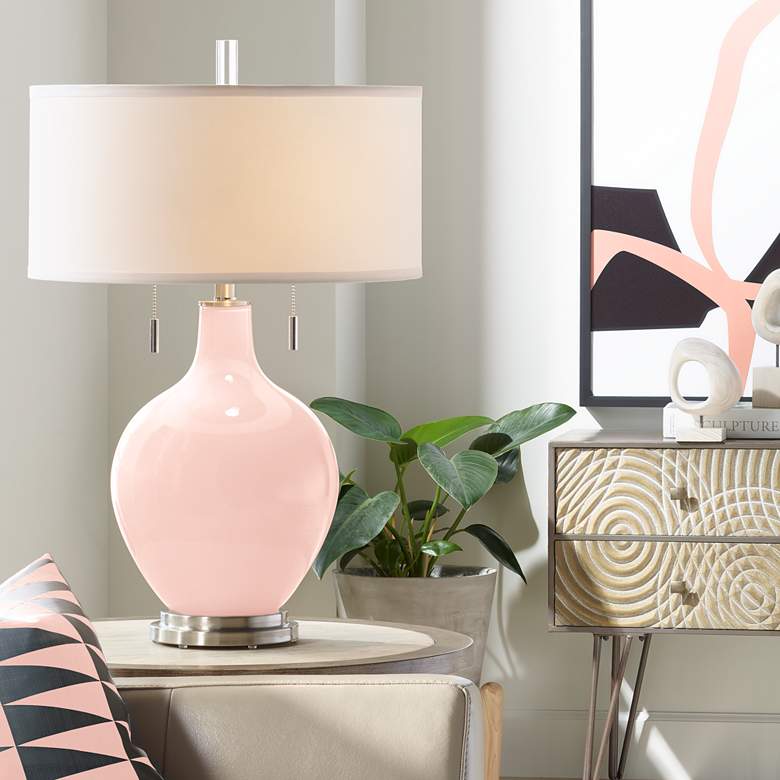 Image 1 Rose Pink Toby Table Lamp
