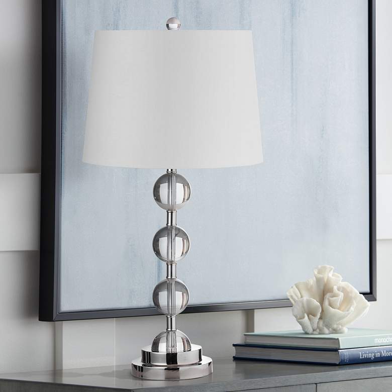 Image 1 Rose Polished Chrome Metal Table Lamp