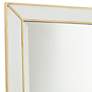 Roseau Glossy Gold Leaf 24" x 34" Rectangular Wall Mirror