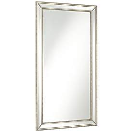 Image5 of Roseau Palais Silver 32 1/2" x 59 1/2" Beaded Mirror more views
