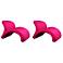 Rosebud Accent Chair in Fuchsia (Set of 2)