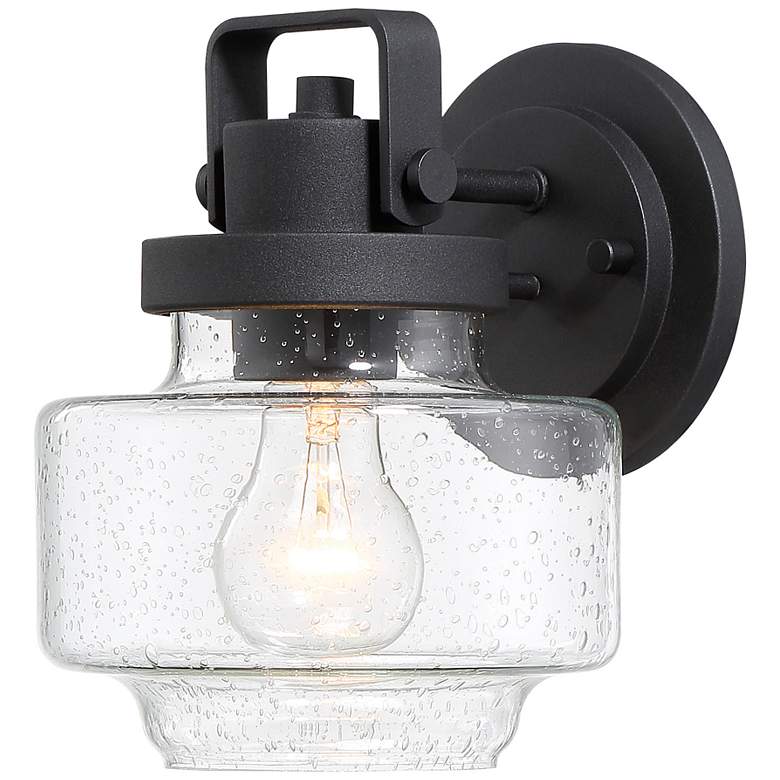 Image 1 Rosecrans 8 1/4" High Sand Black Outdoor Wall Light