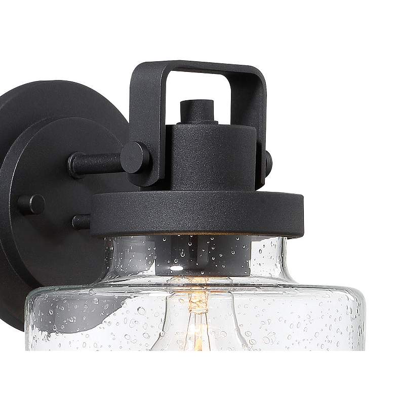 Image 3 Rosecrans 8 1/4" High Sand Black Outdoor Wall Light more views