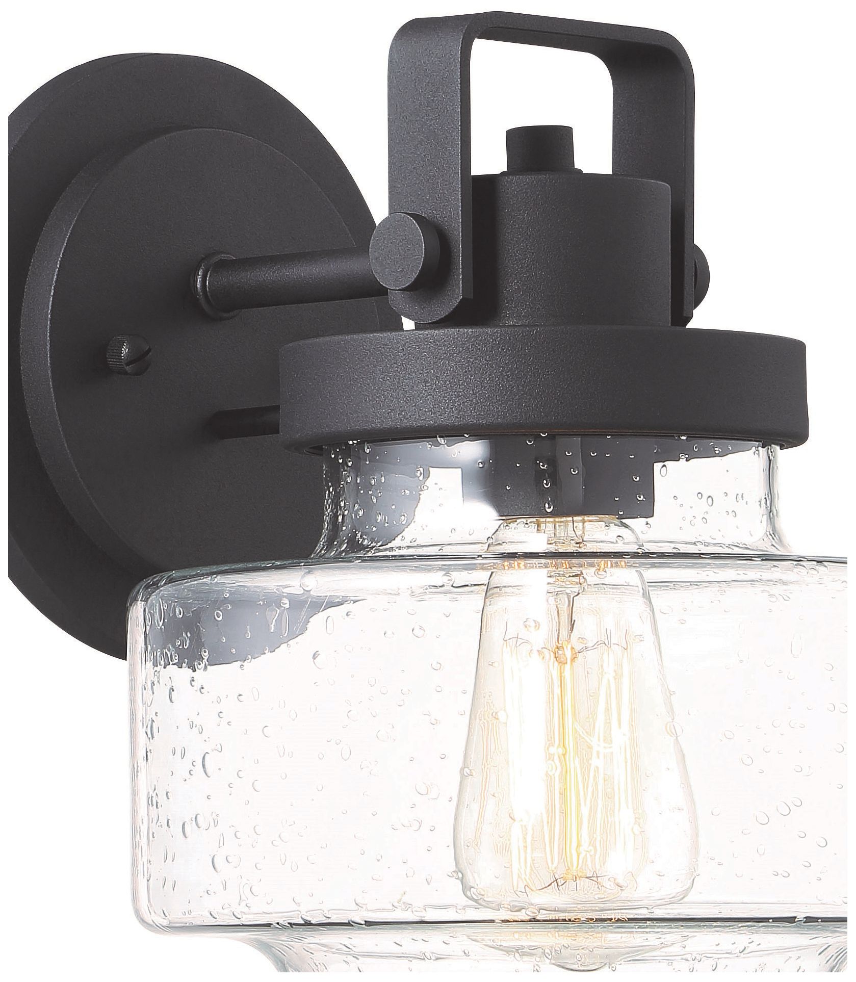 Image 4 Rosecrans 9 3/4" High Sand Black Outdoor Wall Light more views