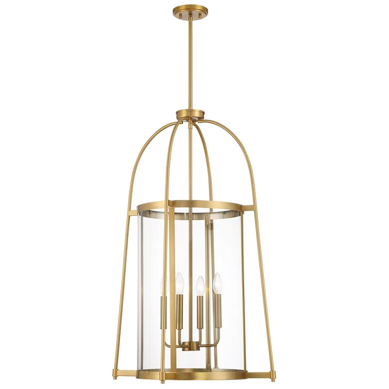 Image 1 Rosedale 4-Light Pendant in Warm Brass