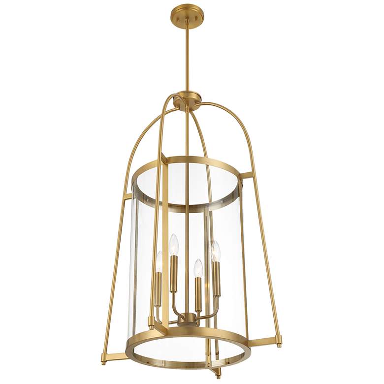 Image 4 Rosedale 4-Light Pendant in Warm Brass more views