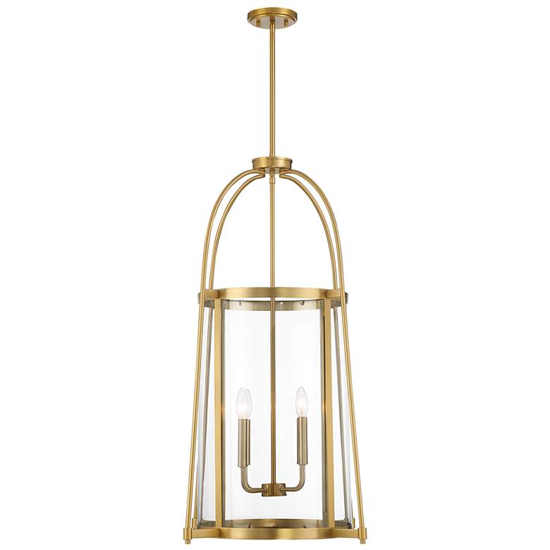Image 5 Rosedale 4-Light Pendant in Warm Brass more views