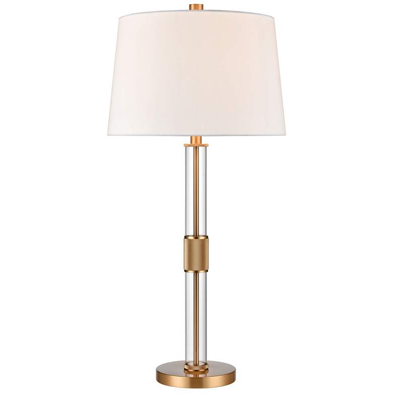 Image 1 Roseden Court 33 inch High 1-Light Table Lamp - Aged Brass
