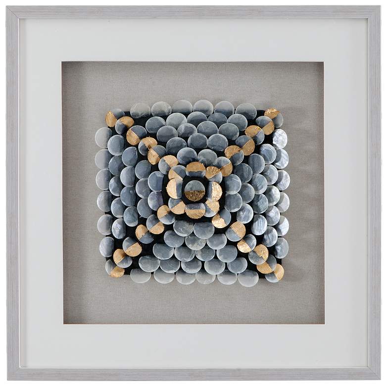 Image 1 Roselle 24" x 24" Silver Wall Art