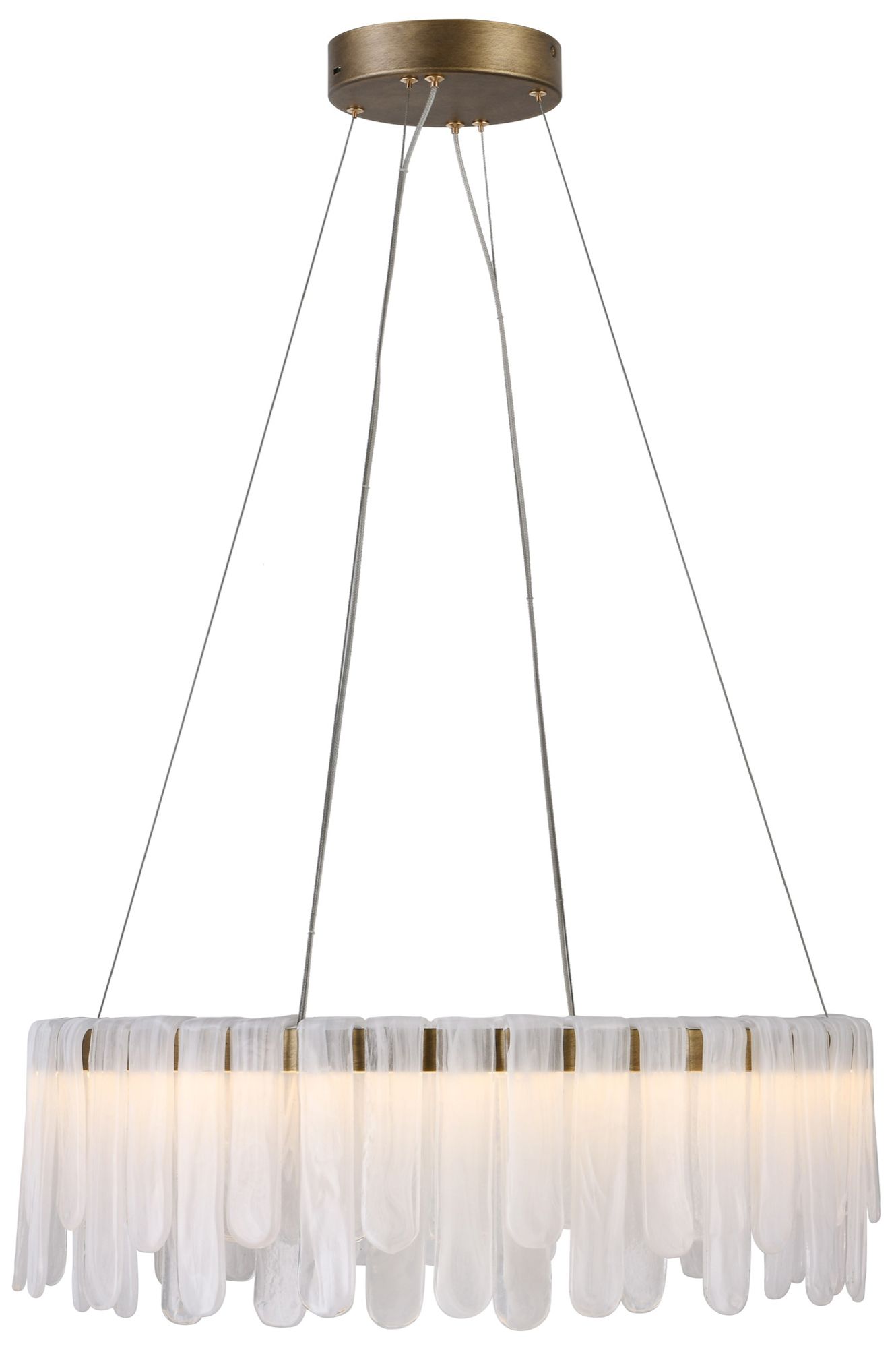 Image 5 Roselle 25" Wide Legacy Brass Pendant more views