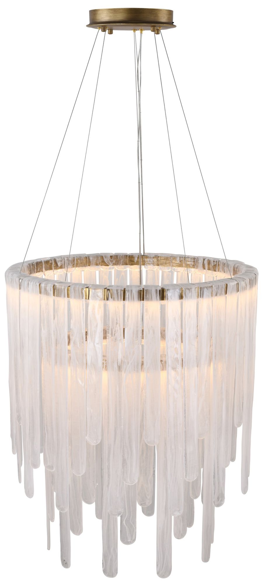 Image 2 Roselle 28" Wide Legacy Brass LED Chandelier more views