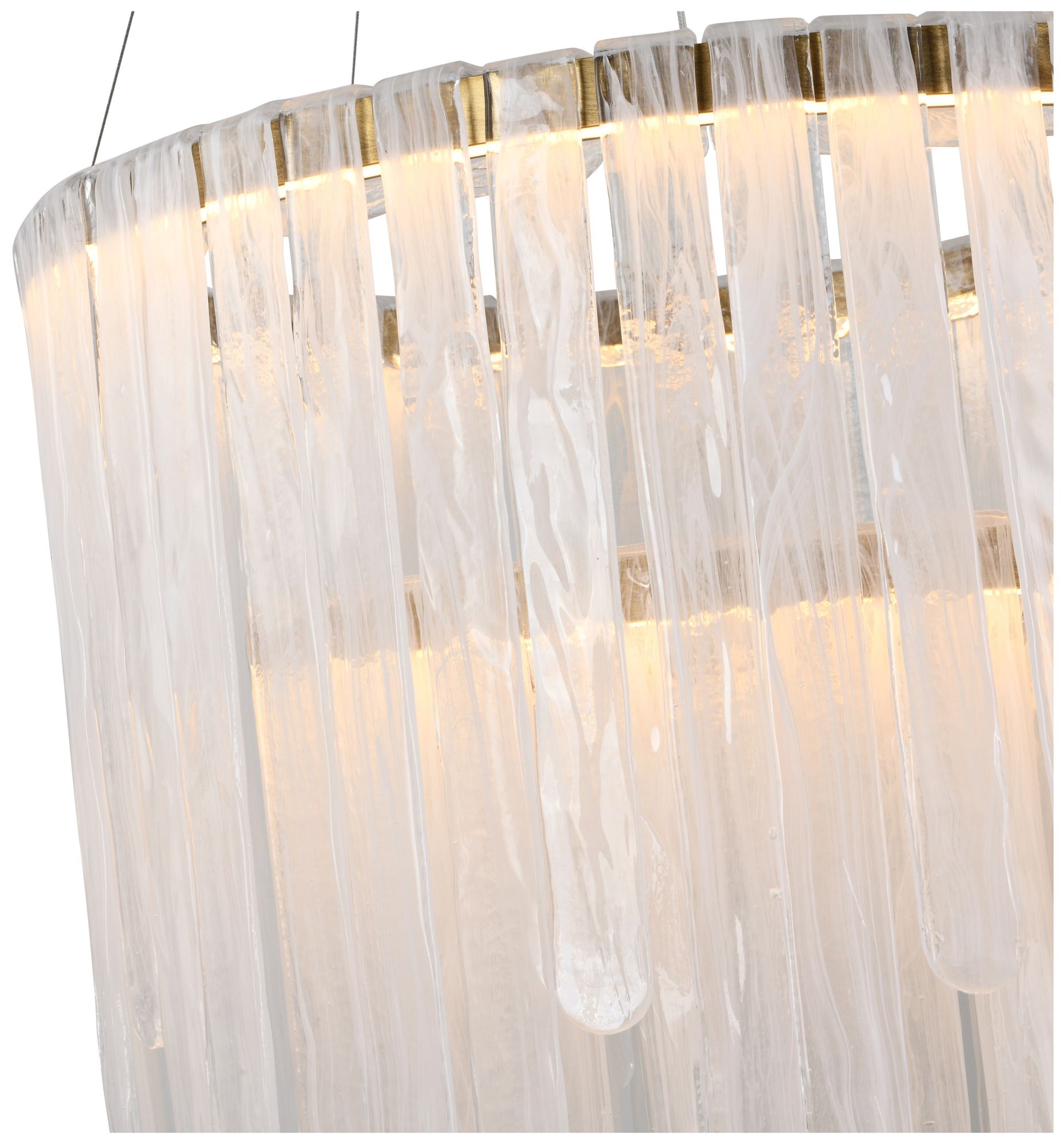 Image 4 Roselle 28" Wide Legacy Brass LED Chandelier more views