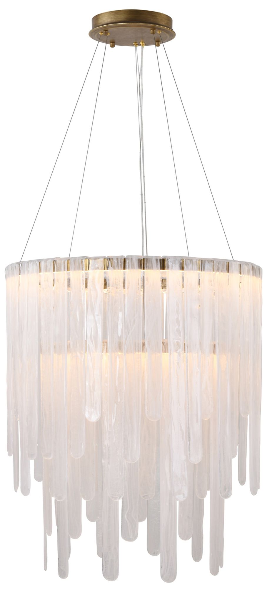Image 5 Roselle 28" Wide Legacy Brass LED Chandelier more views