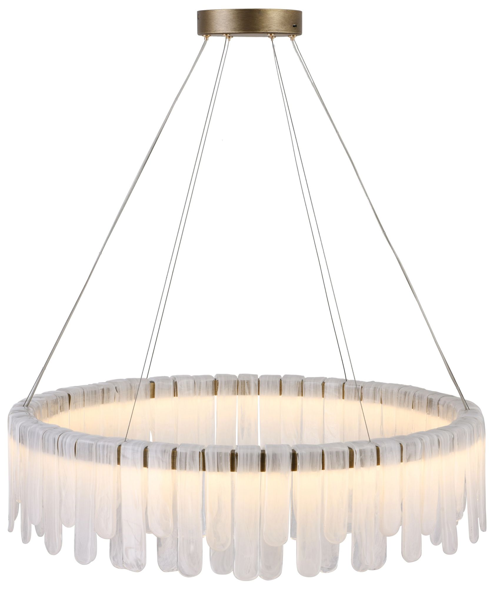 Image 2 Roselle 32.5" Wide Legacy Brass Pendant more views