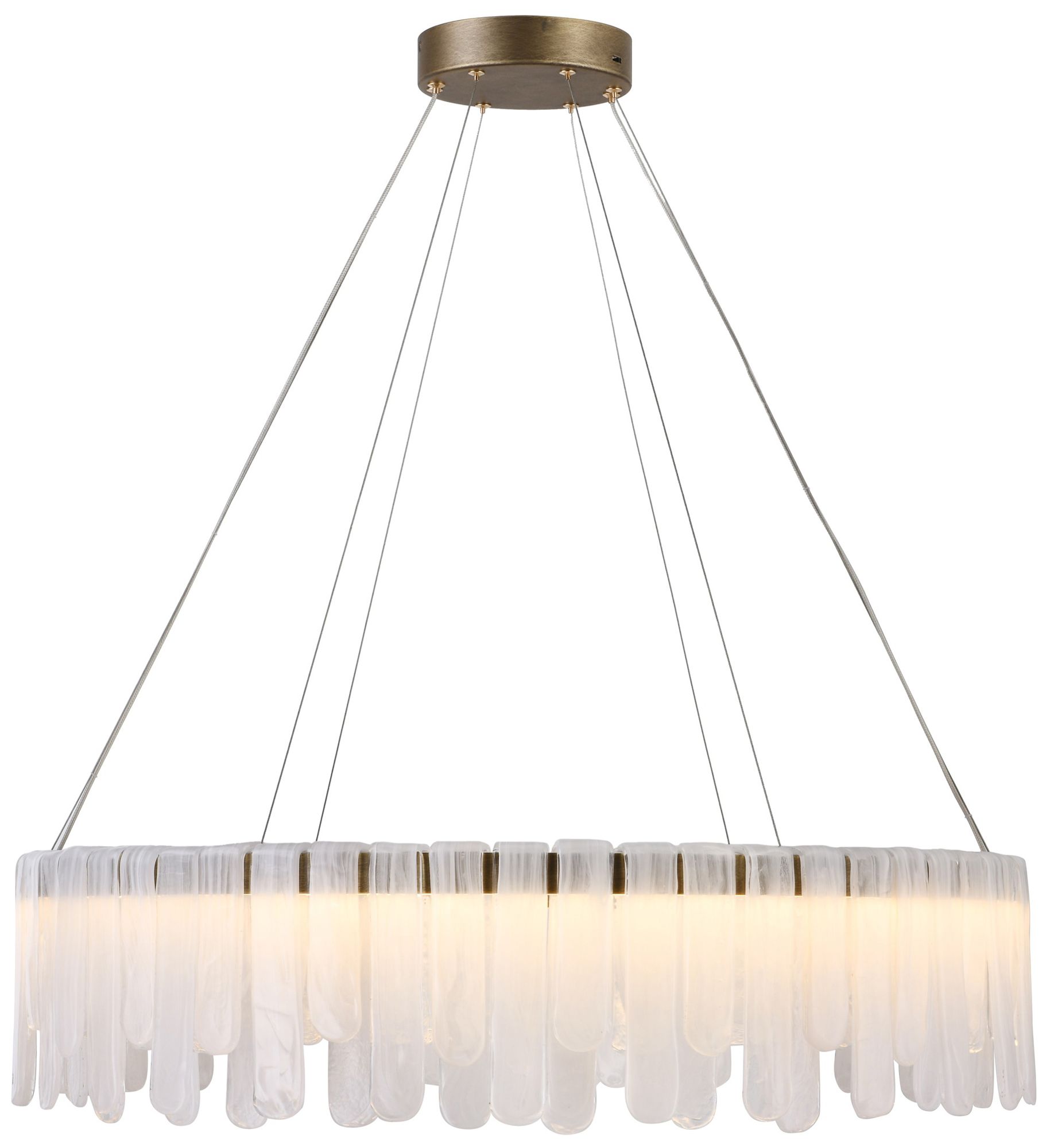 Image 5 Roselle 32.5" Wide Legacy Brass Pendant more views