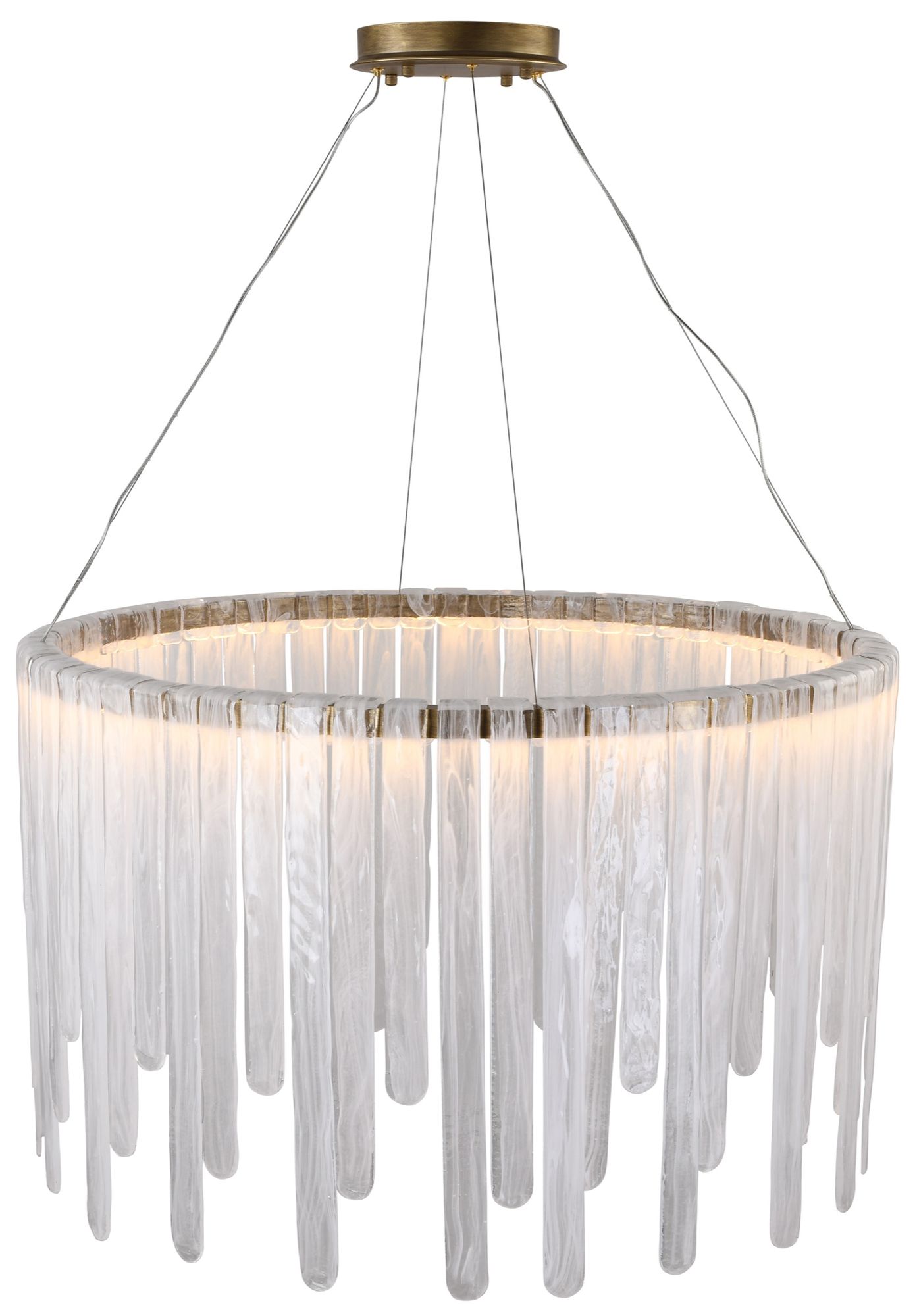 Image 2 Roselle 40" Wide Legacy Brass Pendant more views