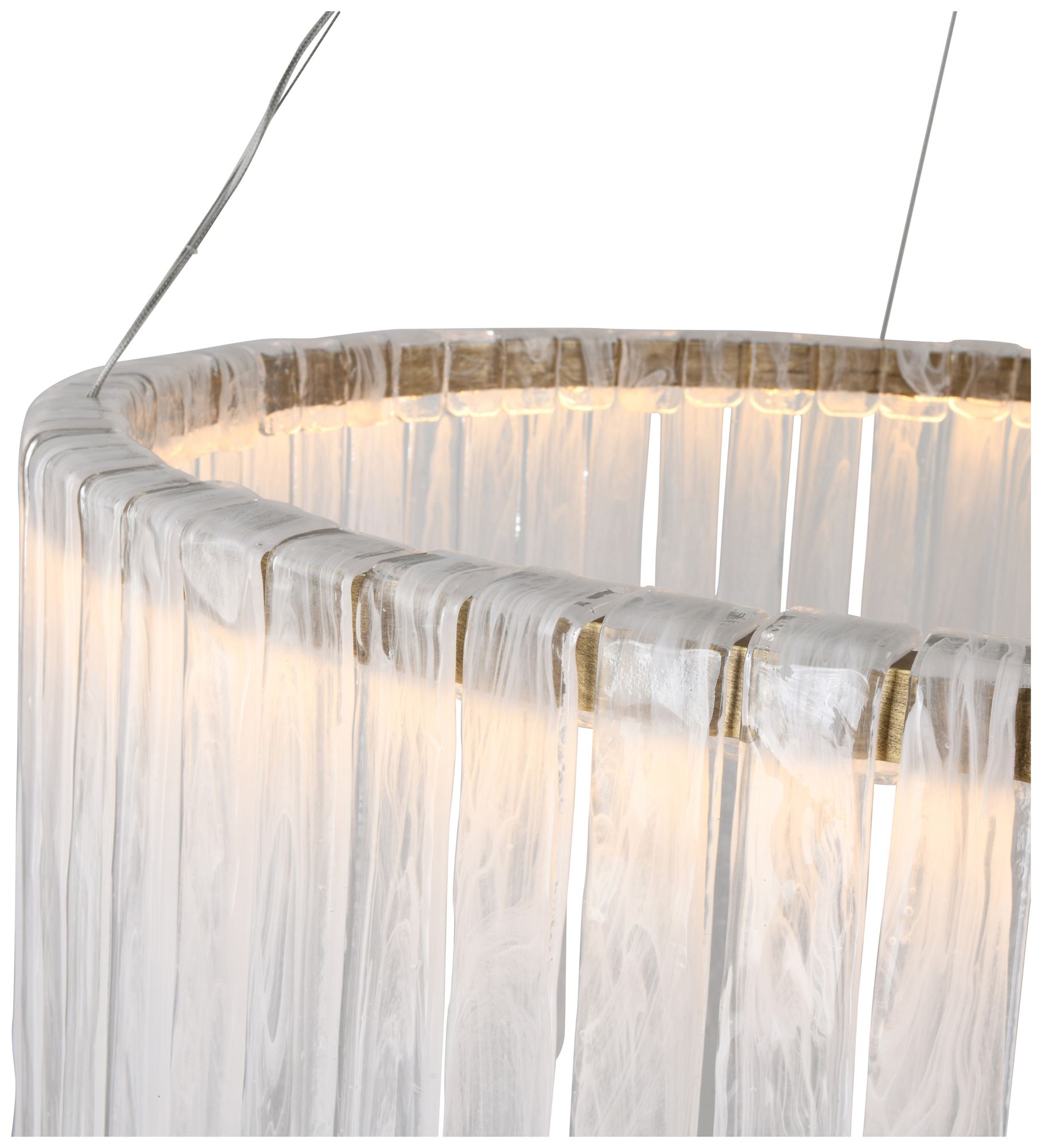 Image 3 Roselle 40" Wide Legacy Brass Pendant more views