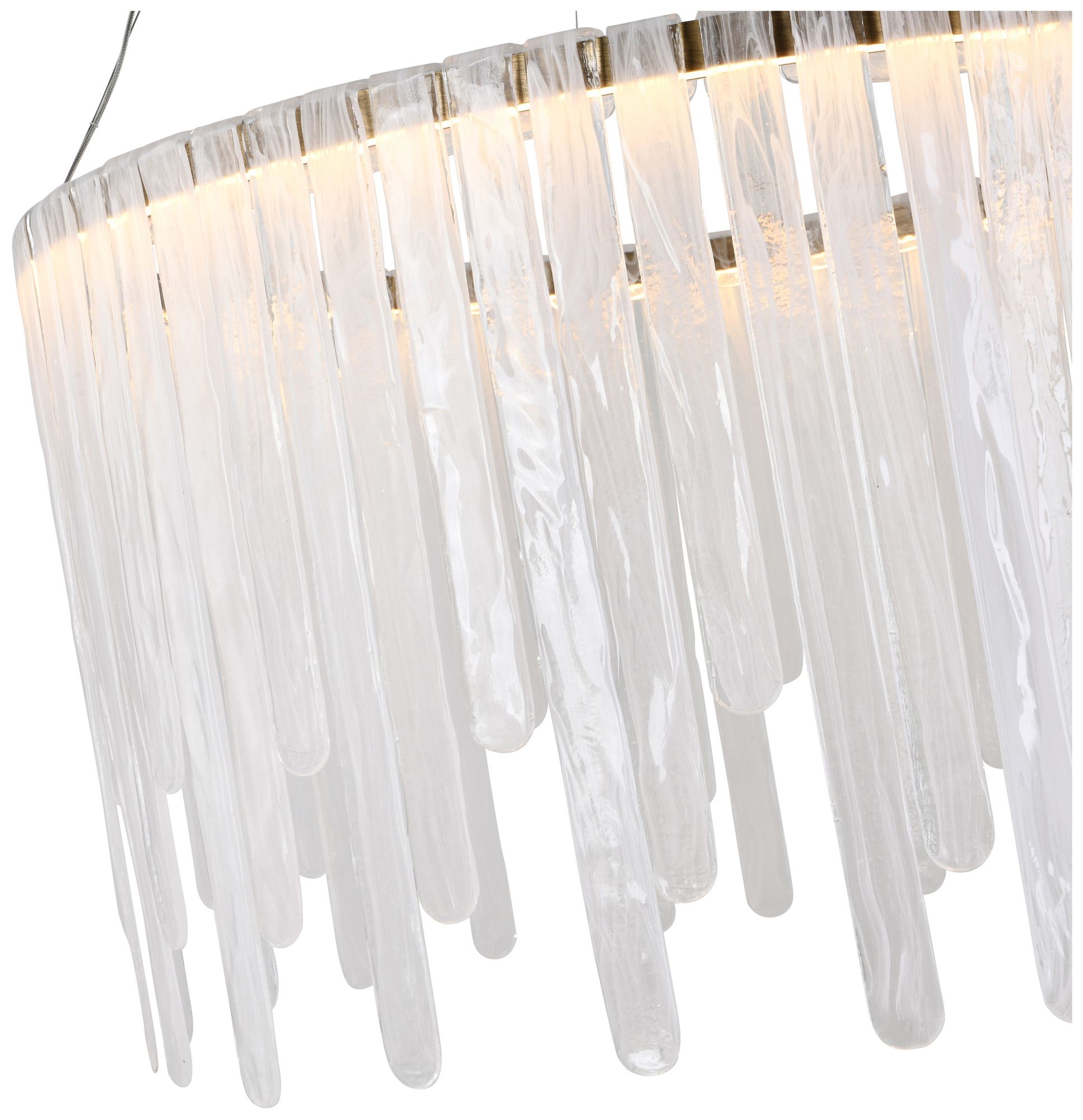 Image 4 Roselle 40" Wide Legacy Brass Pendant more views