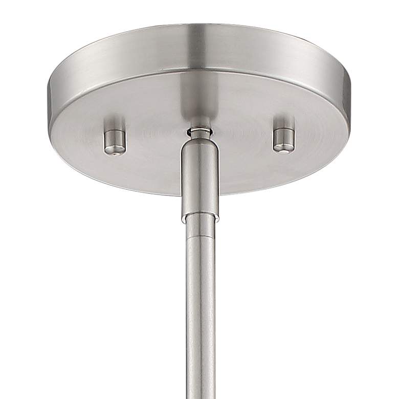 Roselle 8 1/2&quot; Wide Brushed Nickel Mini Pendant more views