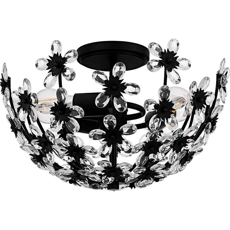 Image 2 Rosemary 3-Light Matte Black Semi-Flush Mount more views